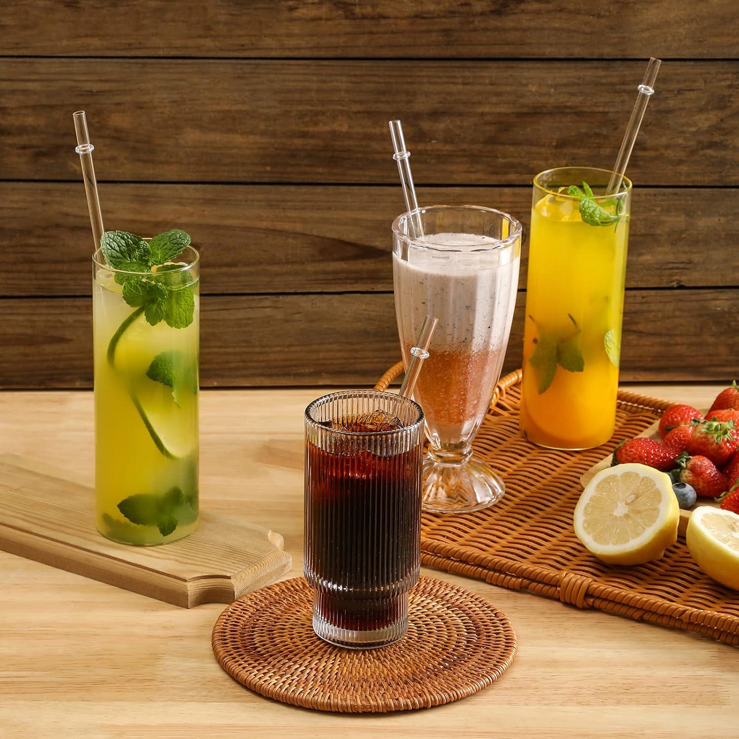 Popotes Reutilizables VITEVER 24 Piezas 26.67 cm Transparentes