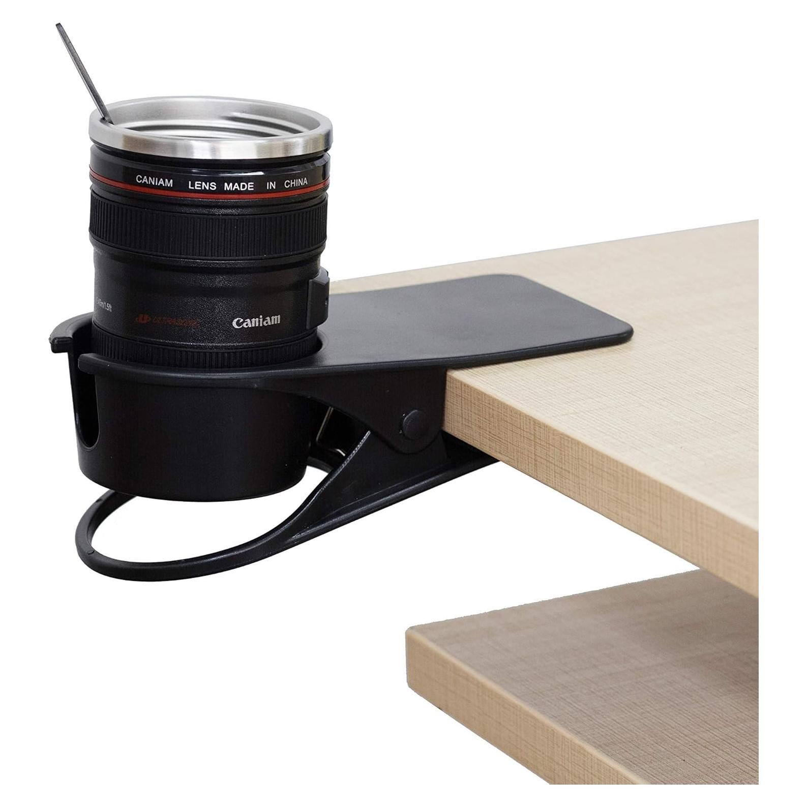 Soporte para Taza de Escritorio EMXGB Negro - Fijador Multifuncional