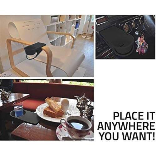 Soporte para Taza de Escritorio EMXGB Negro - Fijador Multifuncional