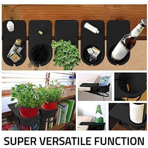 Soporte para Taza de Escritorio EMXGB Negro - Fijador Multifuncional