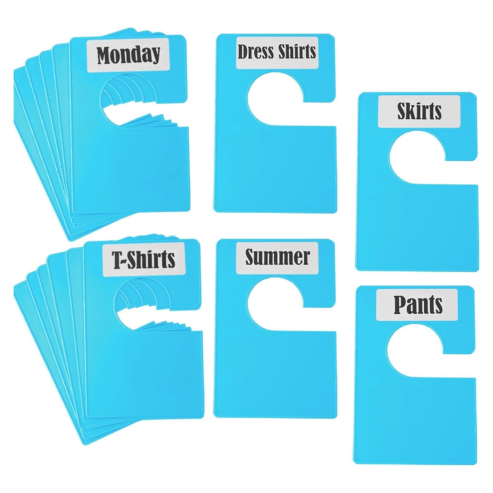 Divisores de Ropa Tragoods 16 Piezas Blancos con Etiquetas