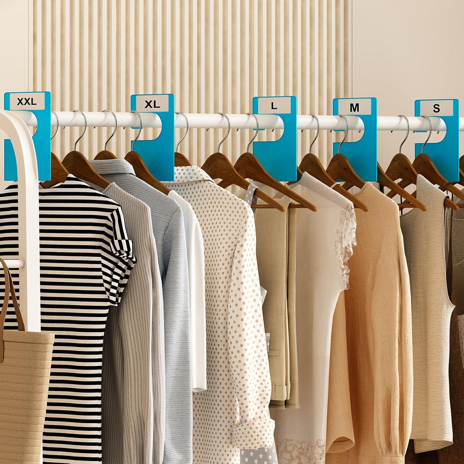 Divisores de Ropa Tragoods 16 Piezas Blancos con Etiquetas