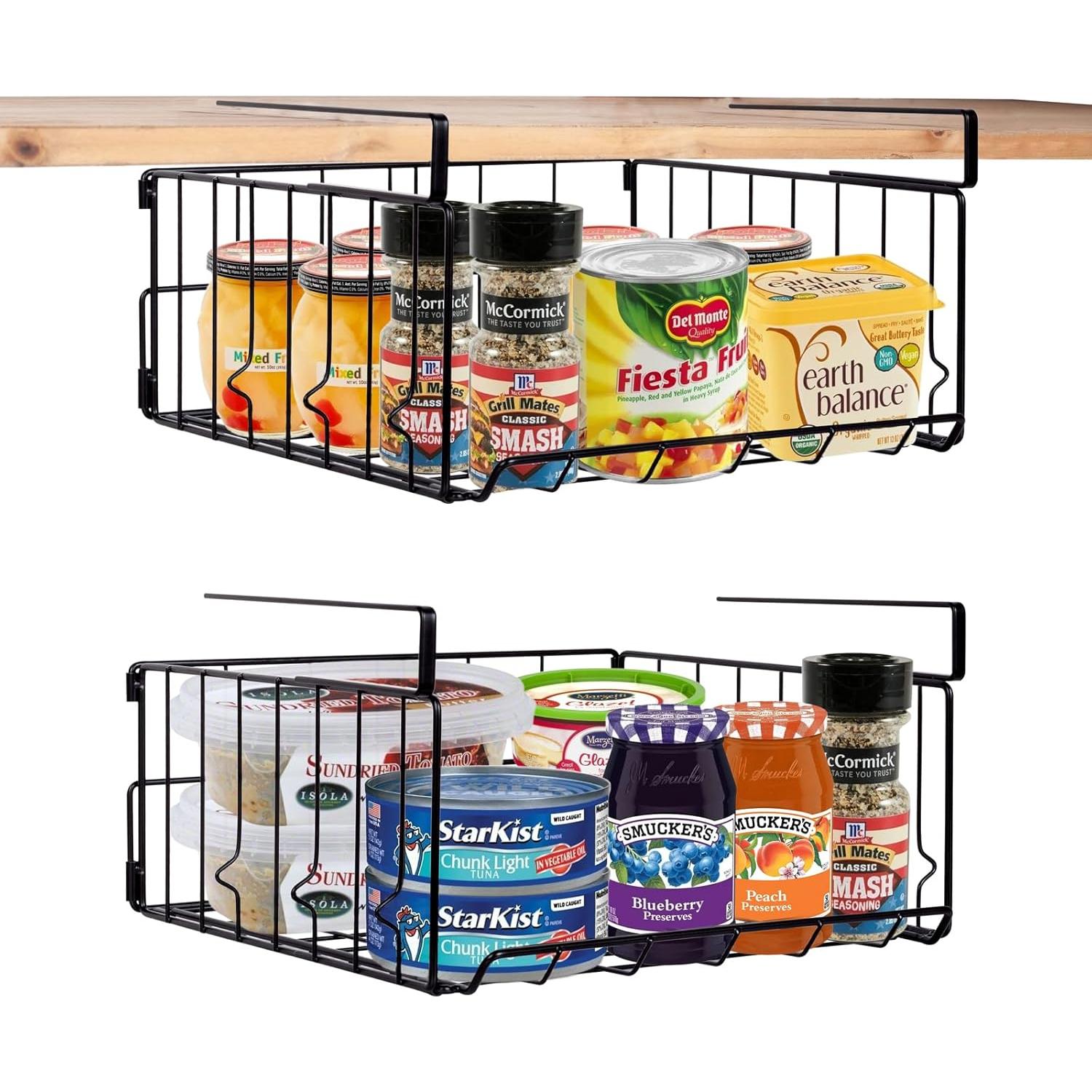 Cestas de Almacenamiento Plegables PowerKing 2 Paquete Negro