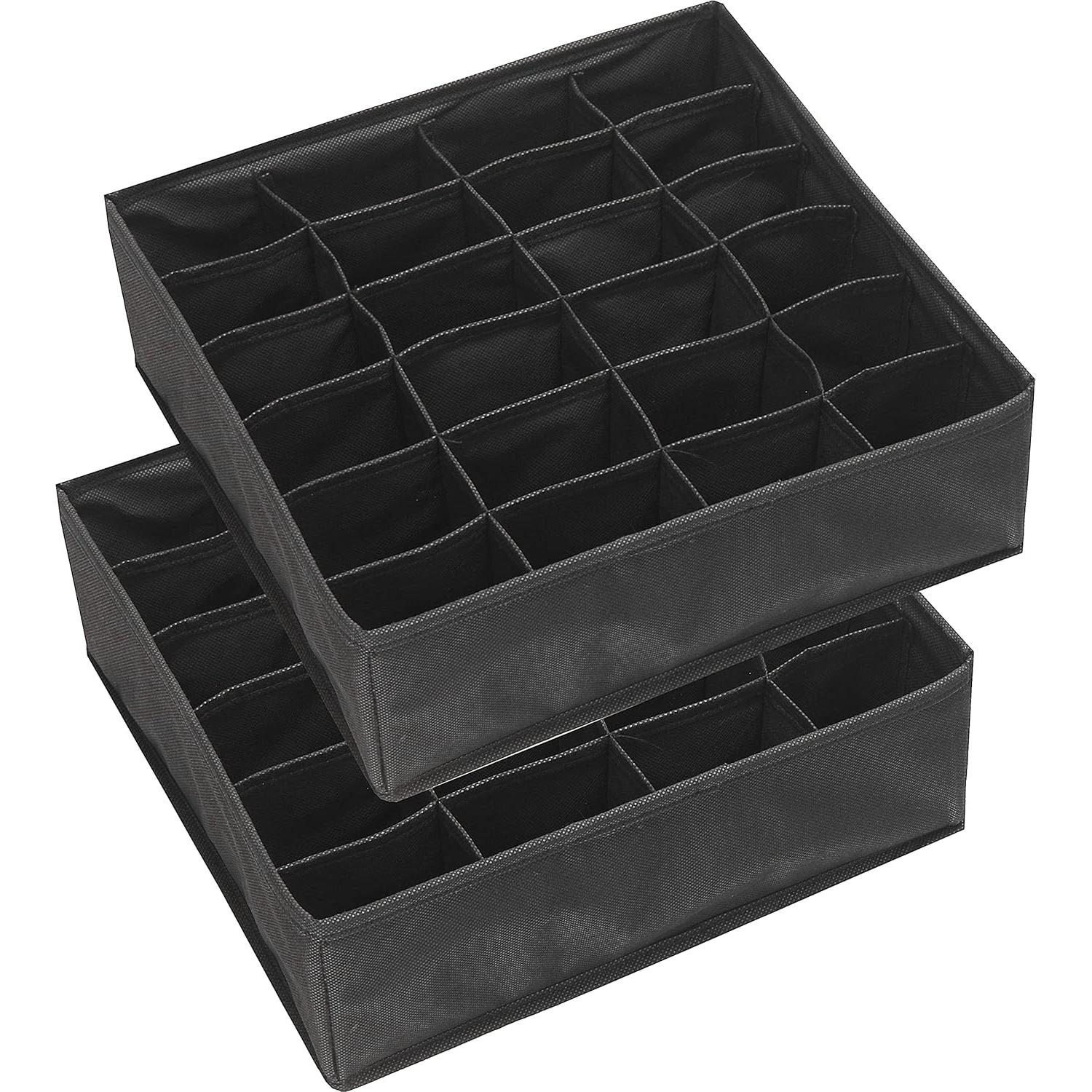 Organizador de Calcetines Simple Houseware 2 Paquetes Negro