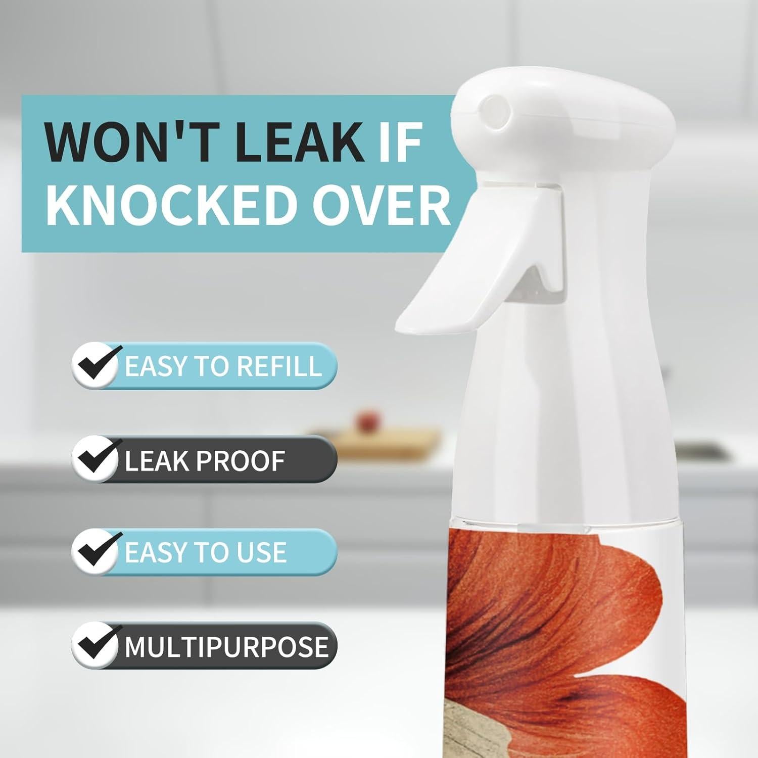 Botella Spray para Cabello Shu Mizara 21x8.9cm Naranja