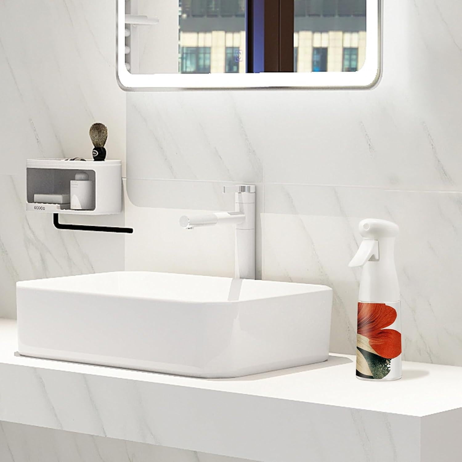 Botella Spray para Cabello Shu Mizara 21x8.9cm Naranja