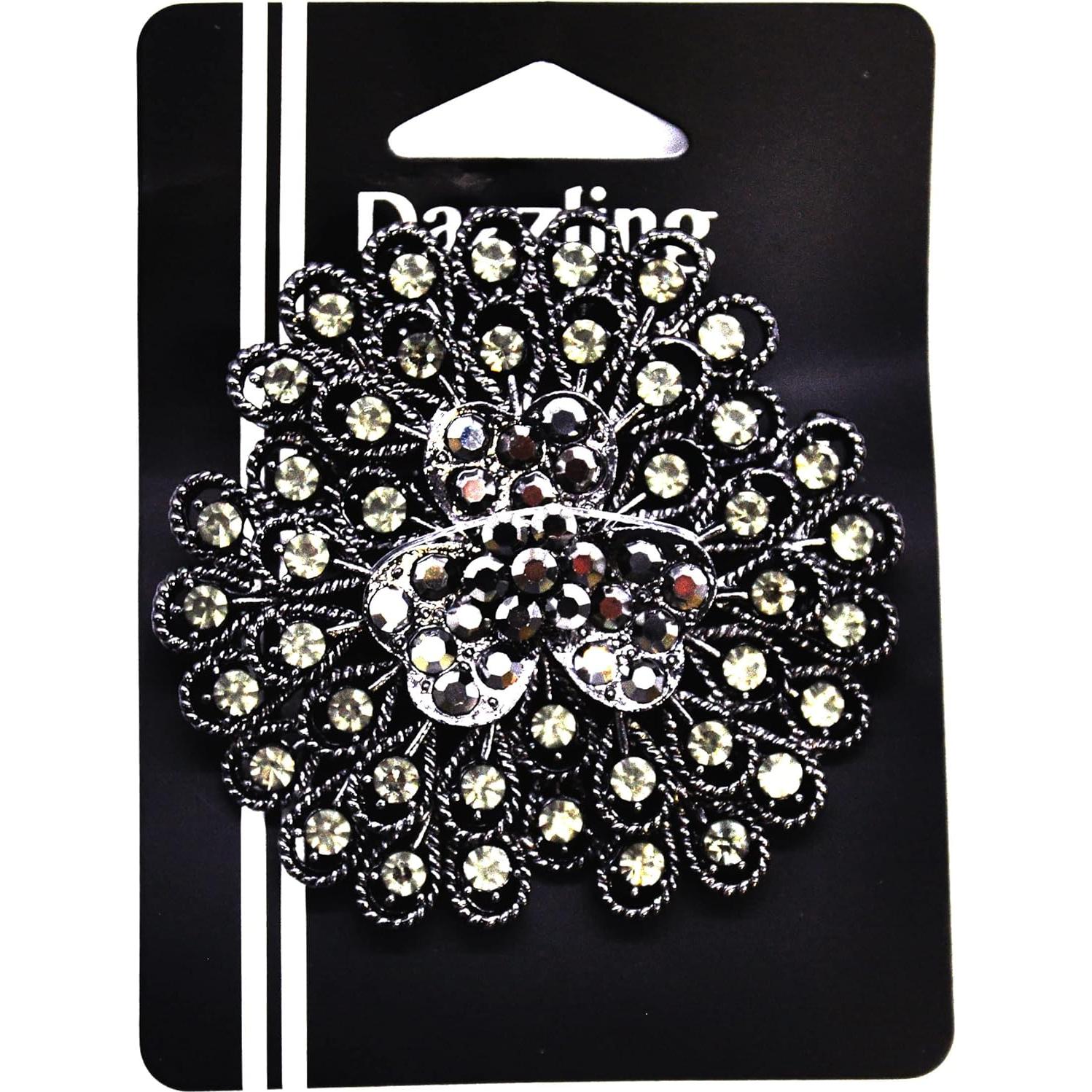 Broche de Rhinestone Belagio Enterprises 6.35 cm