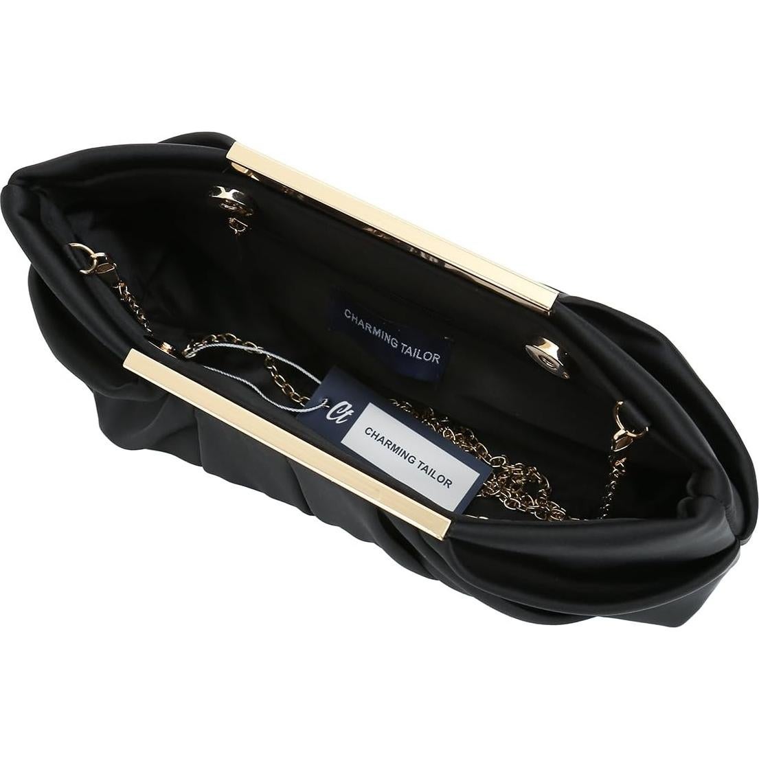 Bolso de Noche Elegante Charming Tailor Negro 28x15cm