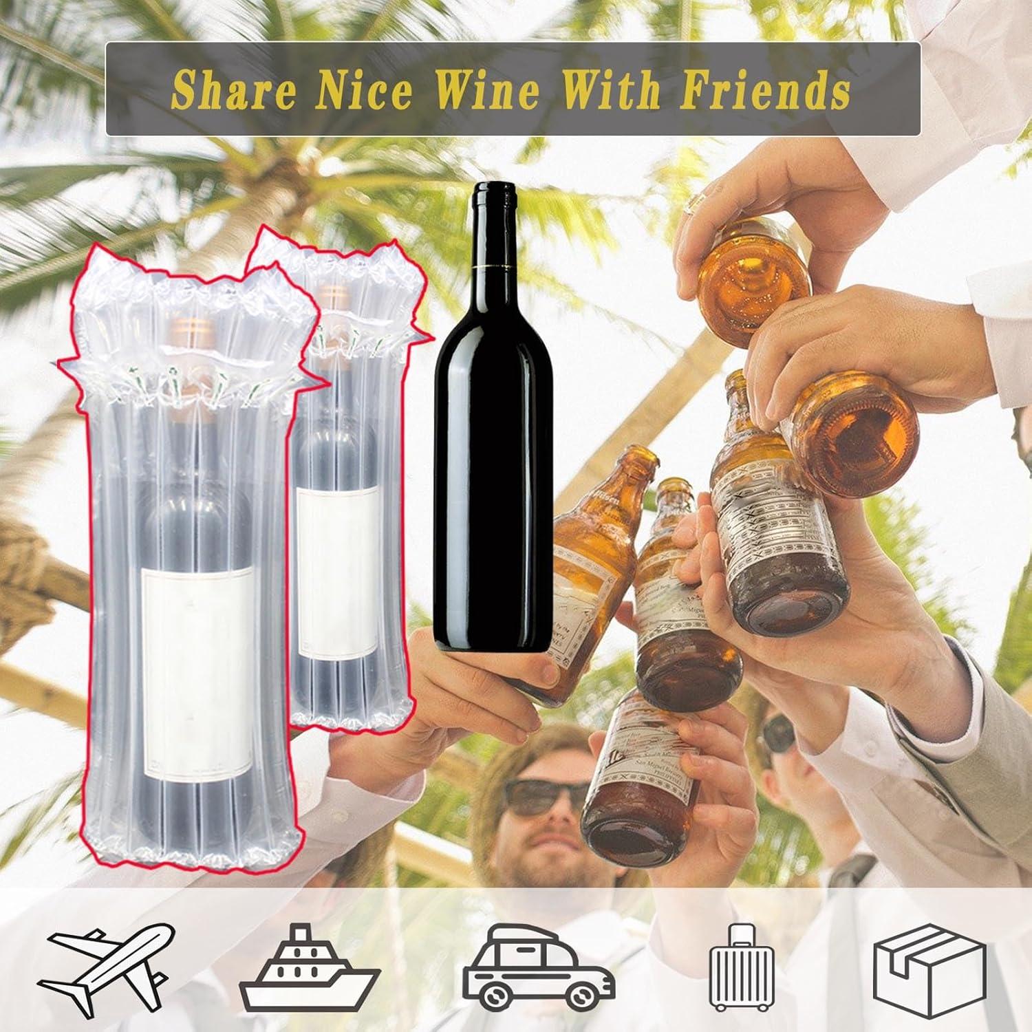 Protector de Botellas de Vino STAYWILD - 10 Unidades Inflables