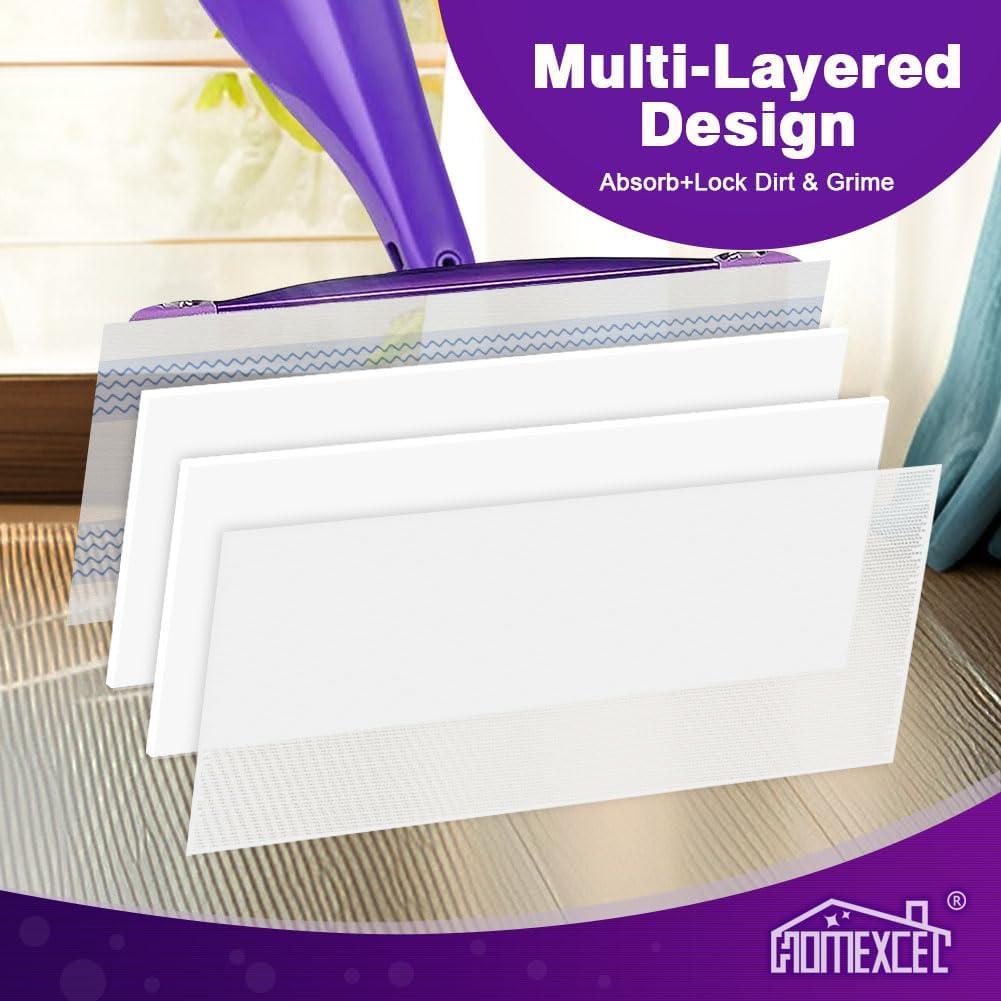Paños de Mopa Secos HOMEXCEL 16 Unidades Compatibles Swiffer