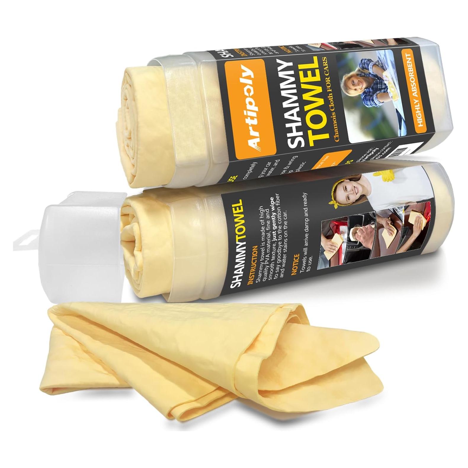 Toalla Shammy ARTIPOLY 66x43cm Súper Absorbente para Autos