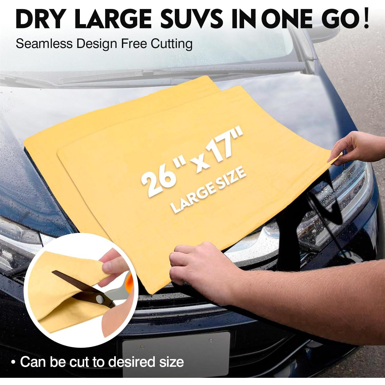 Toalla Shammy ARTIPOLY 66x43cm Súper Absorbente para Autos