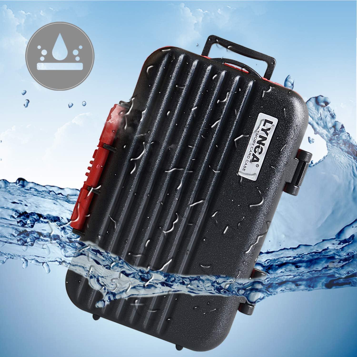 Estuche LYNCA para 24 Tarjetas de Memoria Resistente al Agua