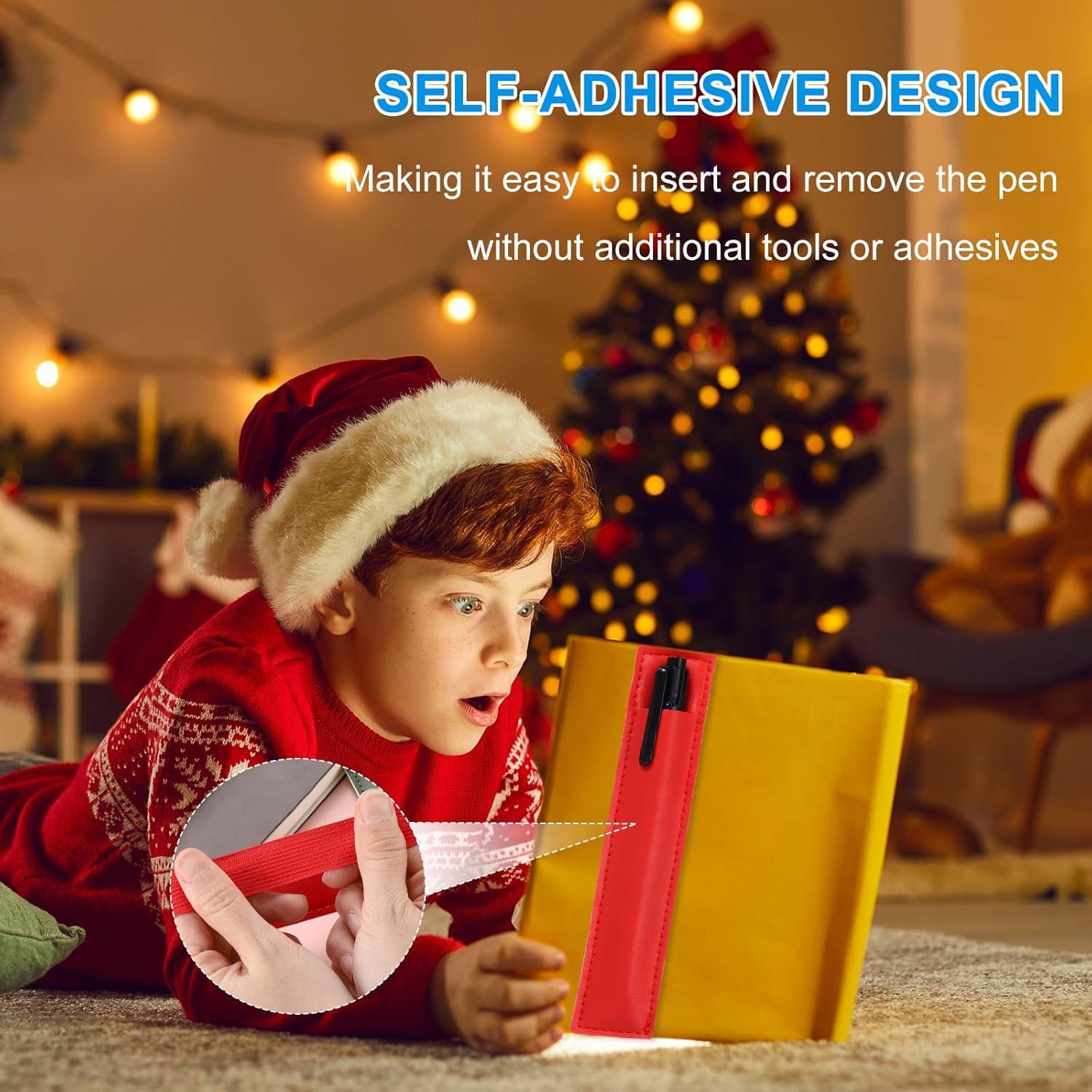 Soporte de Lápiz Ajustable uxcell 4 Pcs Cuero PU Azul