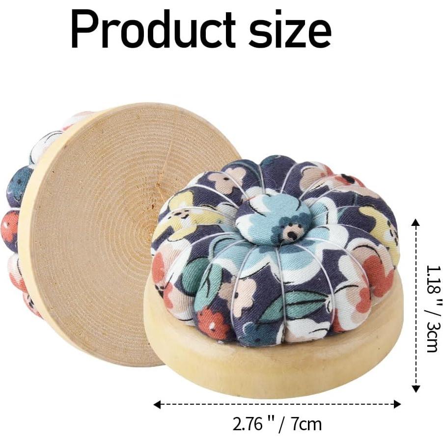 Almohadilla para Agujas Wanshui Calabaza Floral 7x3cm Magnética