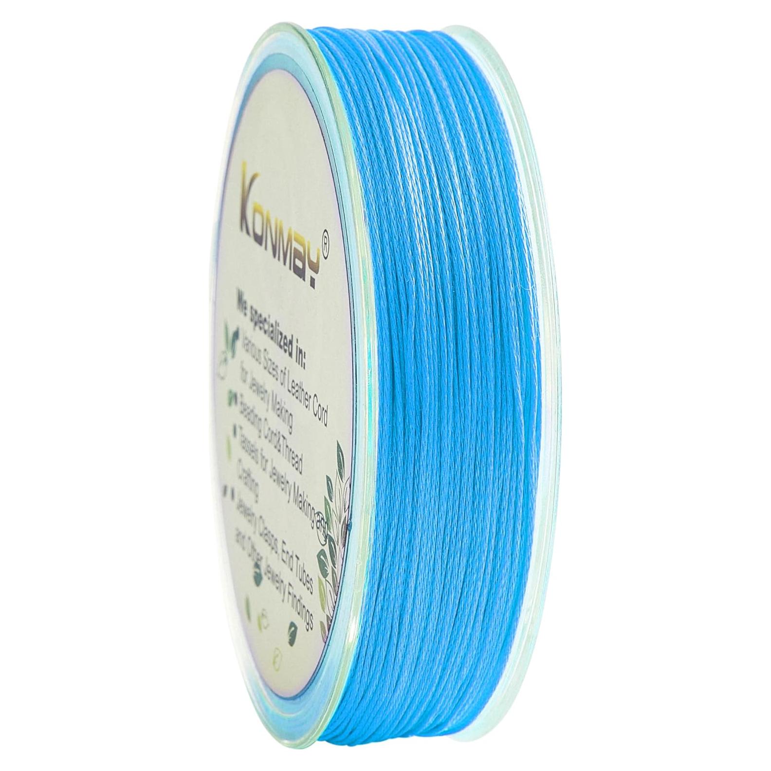 Hilo de Perlas Trenzado KONMAY 0.12mm 24lb Azul 91.44m