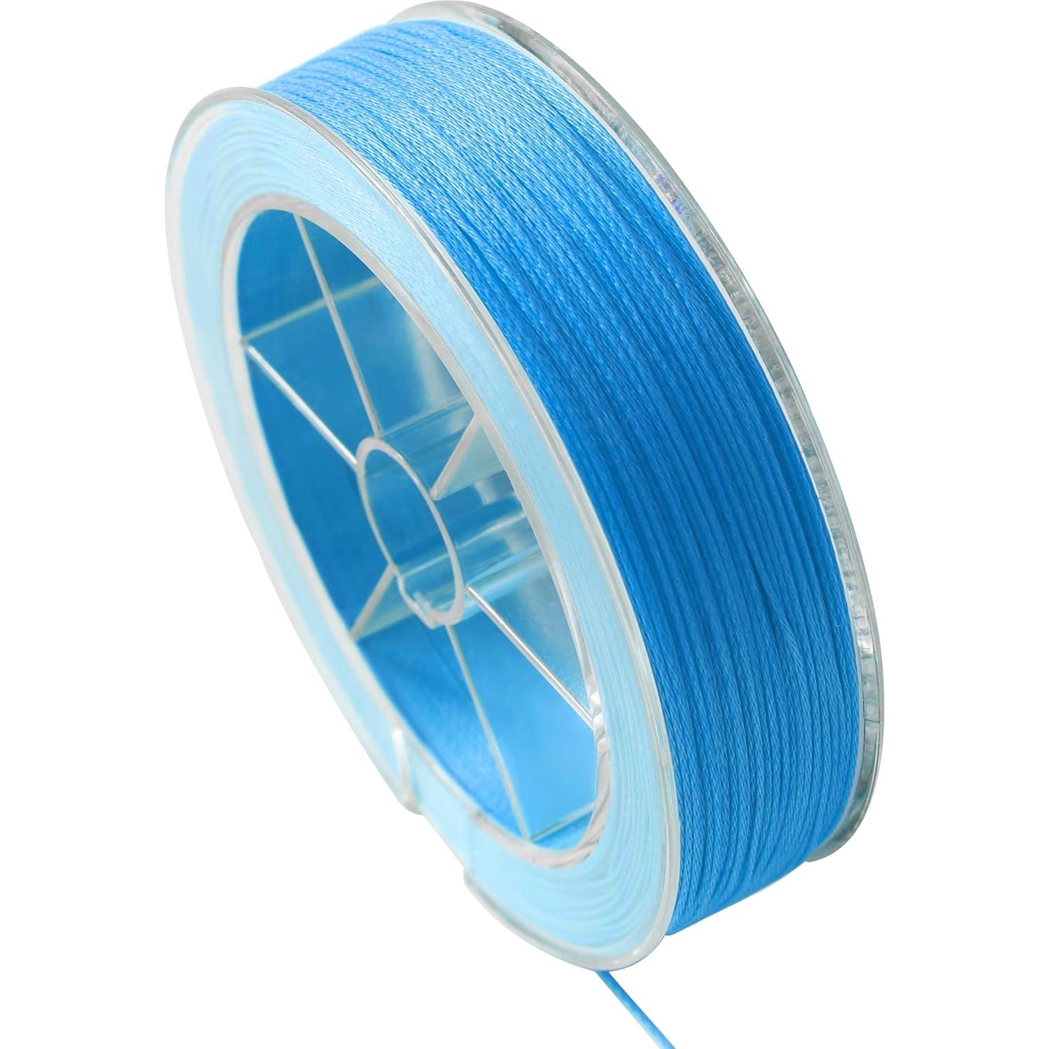 Hilo de Perlas Trenzado KONMAY 0.12mm 24lb Azul 91.44m