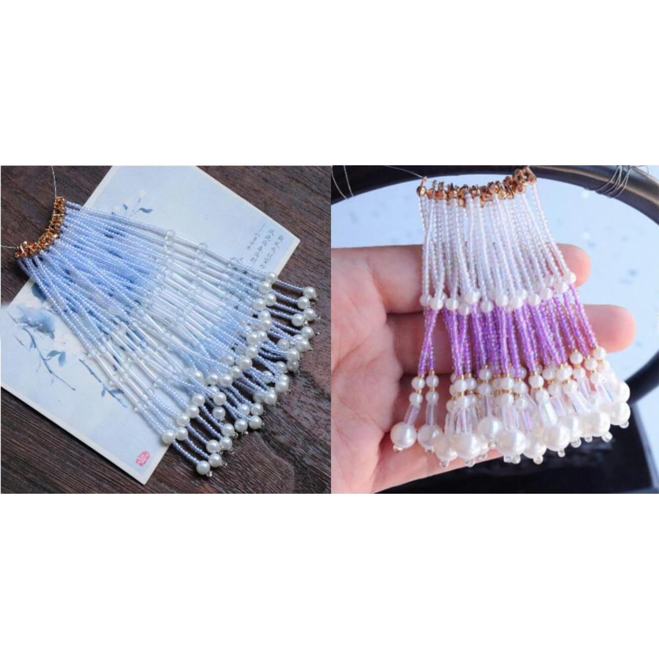 Hilo de Perlas Trenzado KONMAY 0.12mm 24lb Azul 91.44m