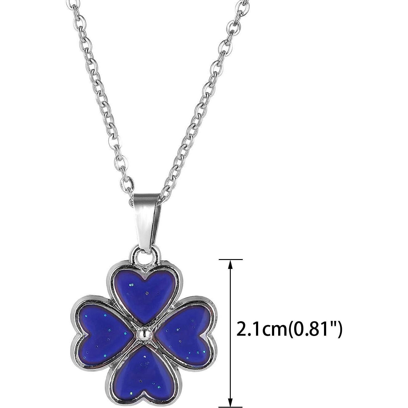 Collar Colgante Cambiante de Color FM FM42 50cm Acero Inoxidable