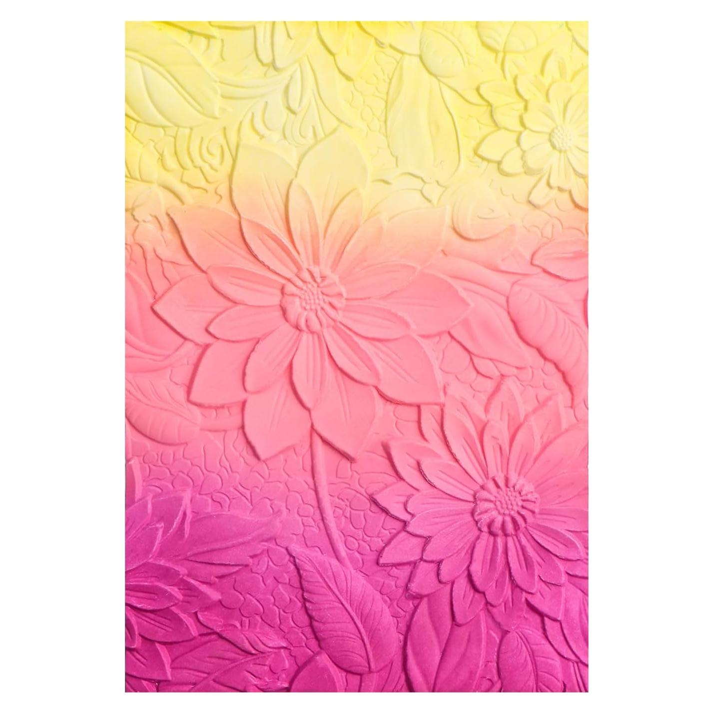 Carpeta de Relieve 3D Briartw 16x11.5cm Textura Flores