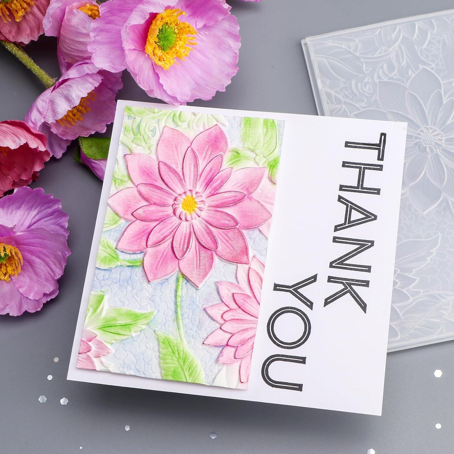 Carpeta de Relieve 3D Briartw 16x11.5cm Textura Flores