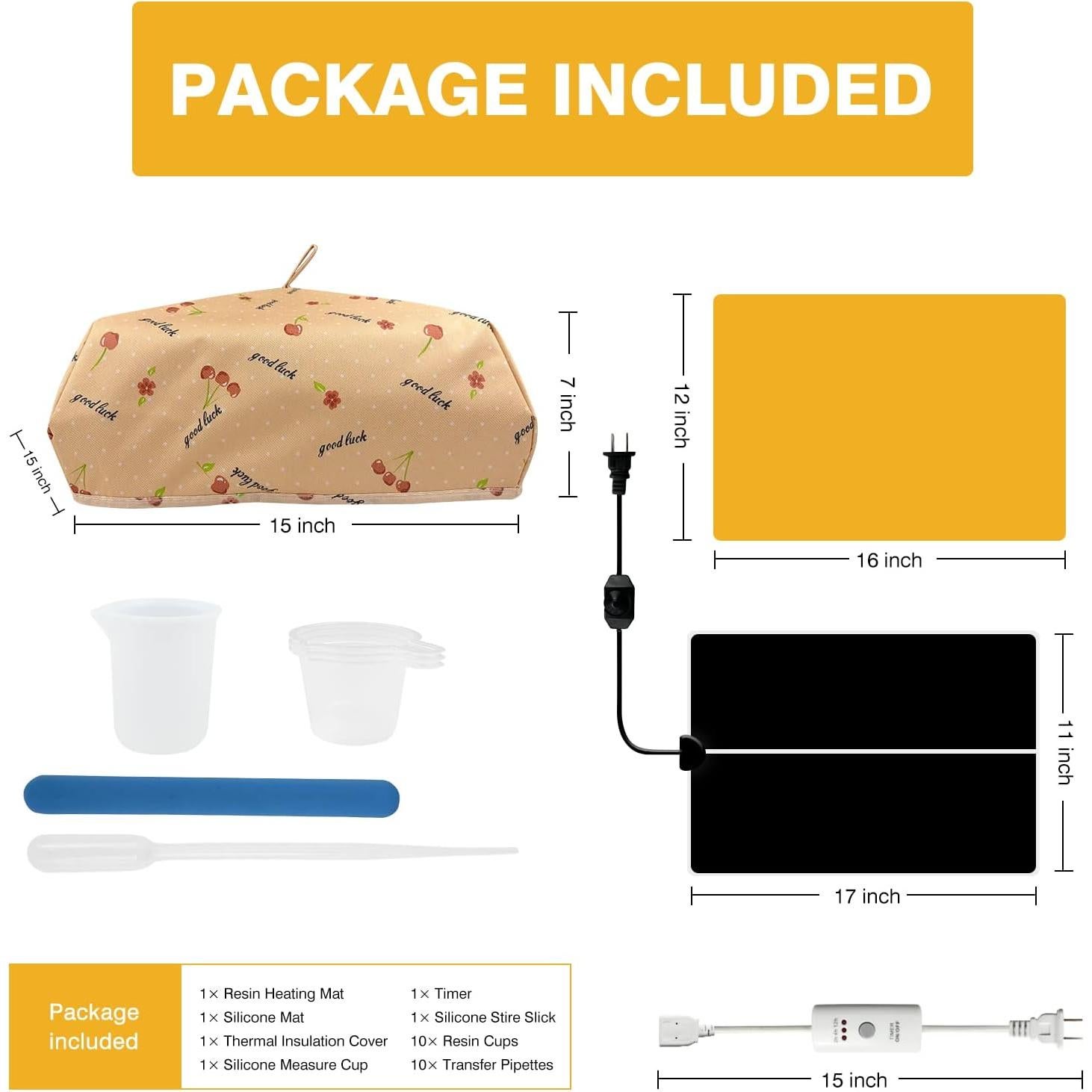 Kit de 26 Piezas de Calefacción para Resina Epóxica Akisey