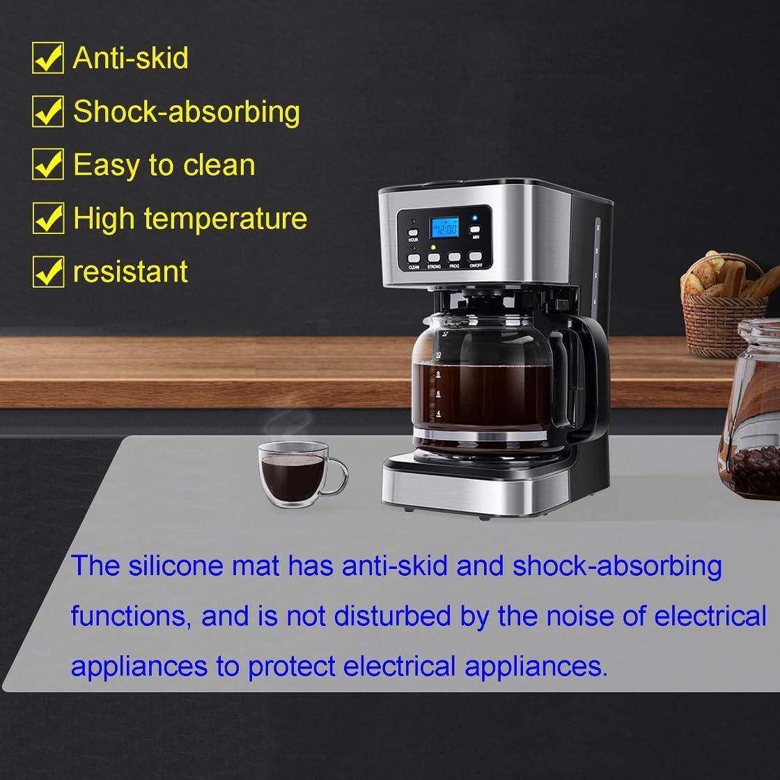 Alfombrilla de Silicona Antiadherente Miidqua 91.4x61cm Negra