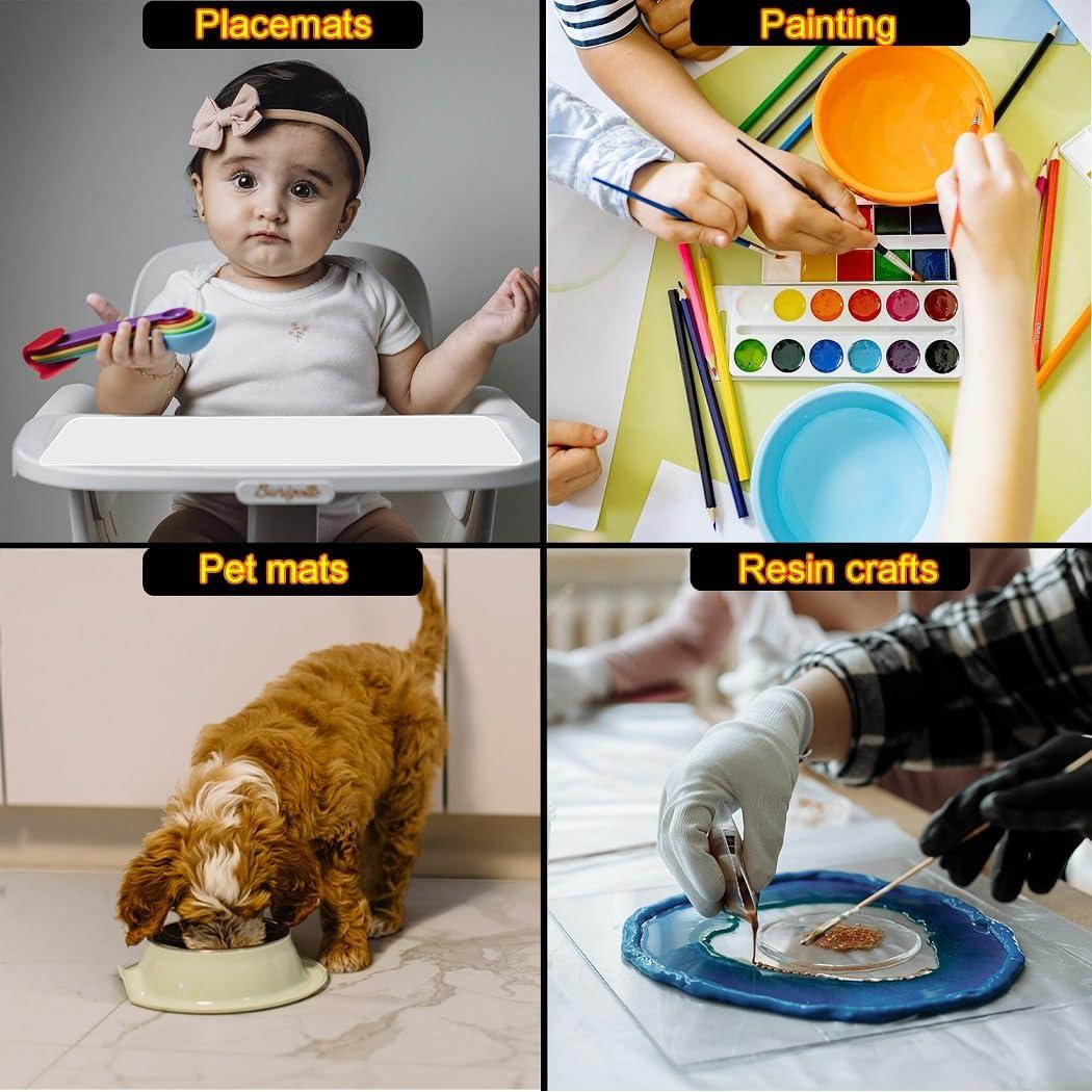 Alfombrilla de Silicona Antiadherente Miidqua 91.4x61cm Negra