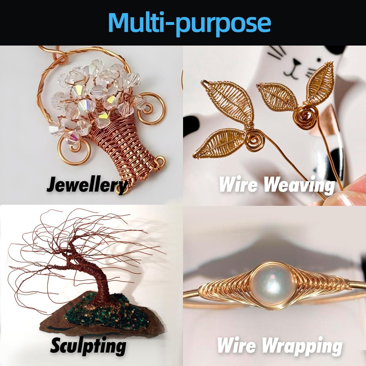 Alambre de Cobre Puro 16 AWG 18.29 m Art3d para Jardinería