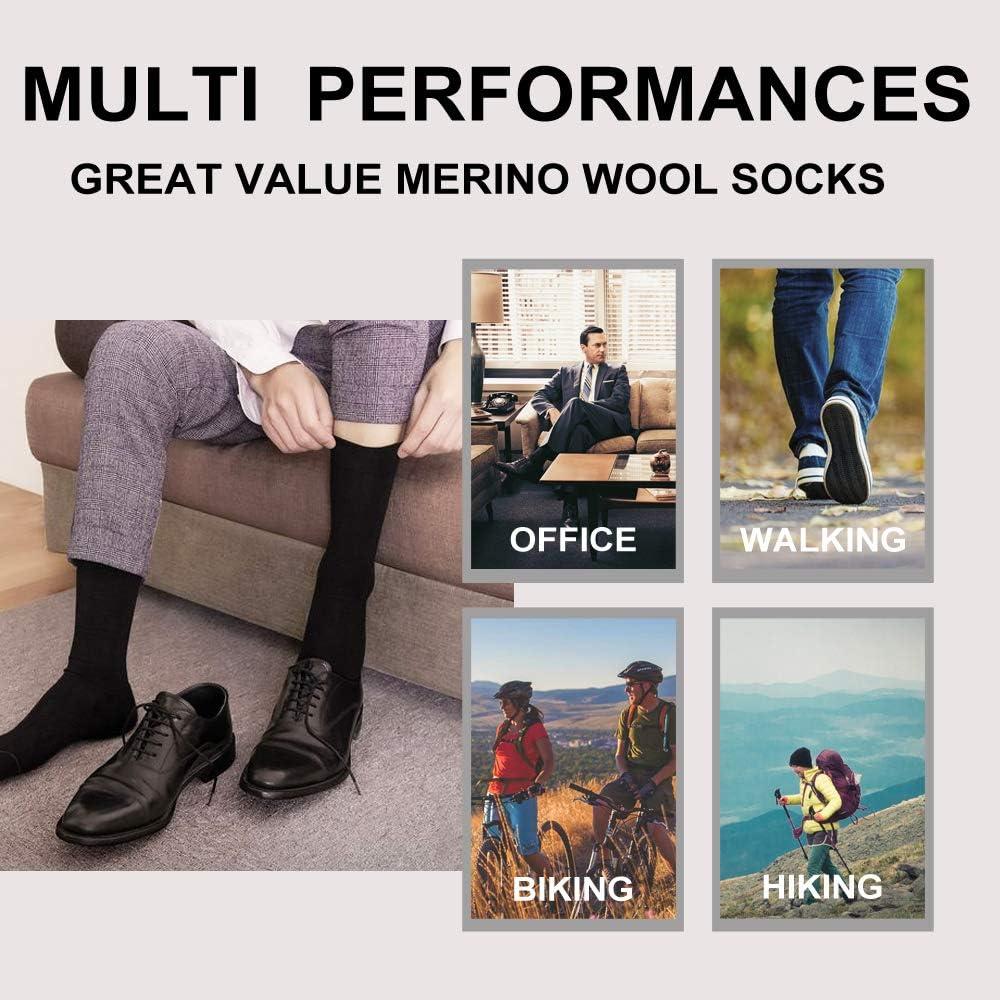 Calcetines Finos de Lana Merino LIXIA para Hombre - Paquete de 3