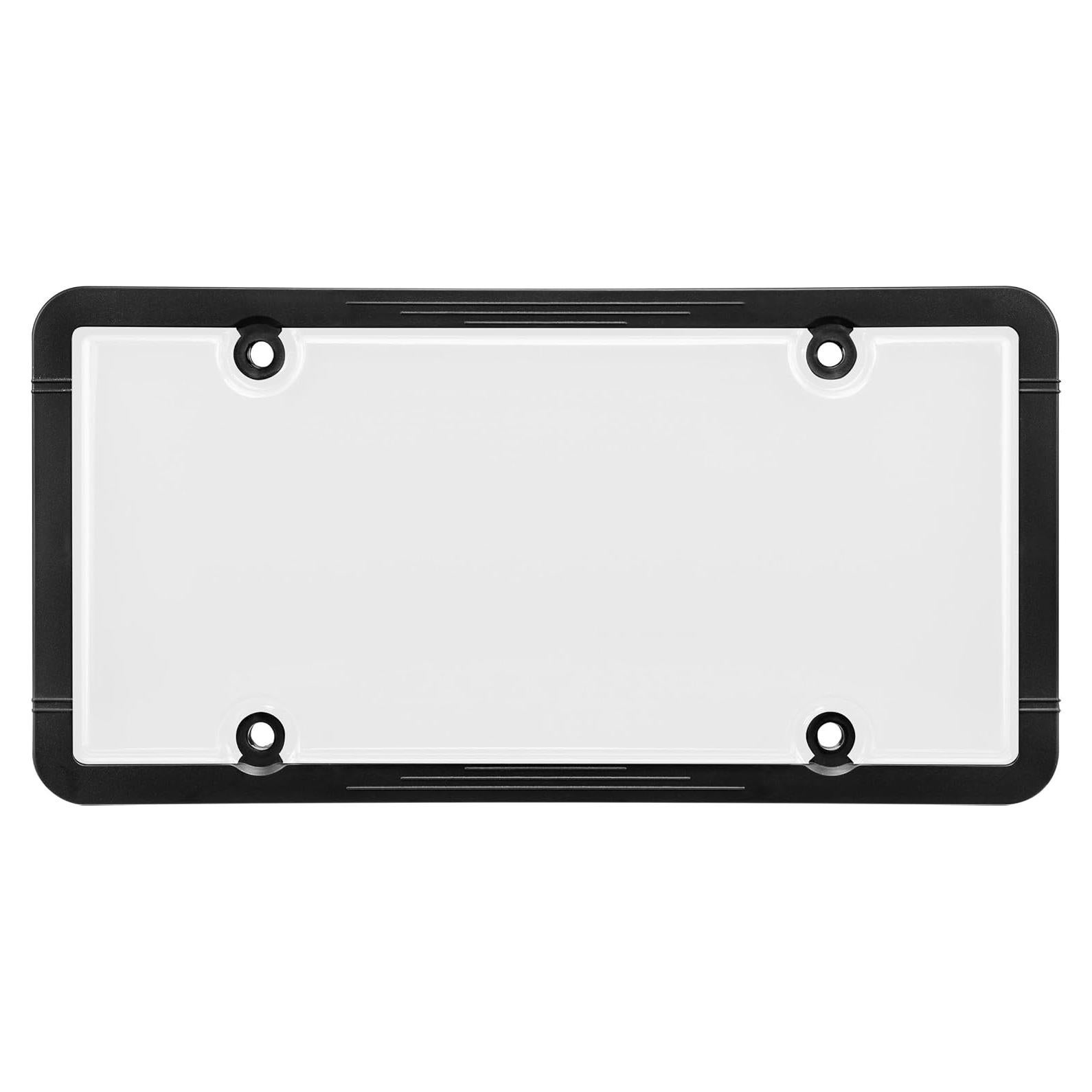 Marco de Placa de Licencia Negro Bell Automotive con Cubierta Transparente