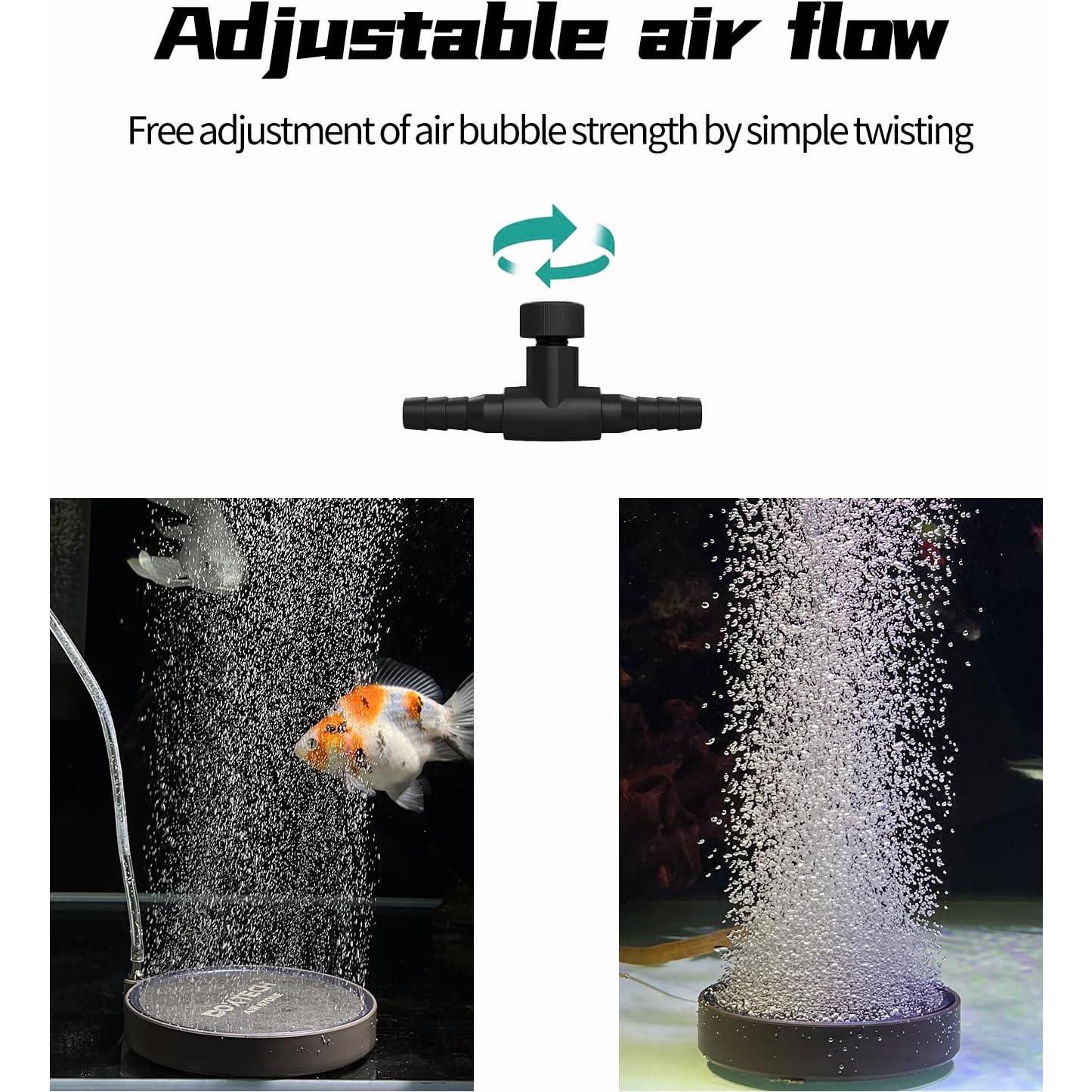 Difusor de oxígeno para acuario UPETTOOLS 8.1 cm, burbujas silenciosas