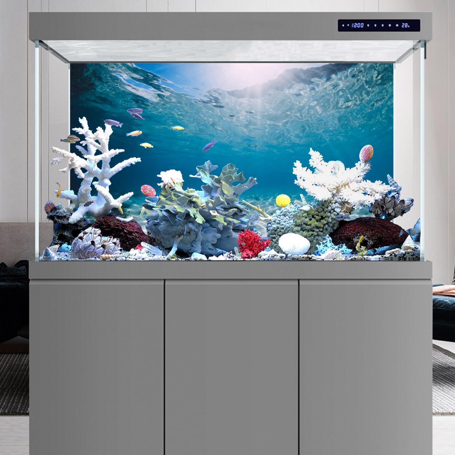 Fondo de Acuario 60x30 cm AWERT Tema Submarino HD