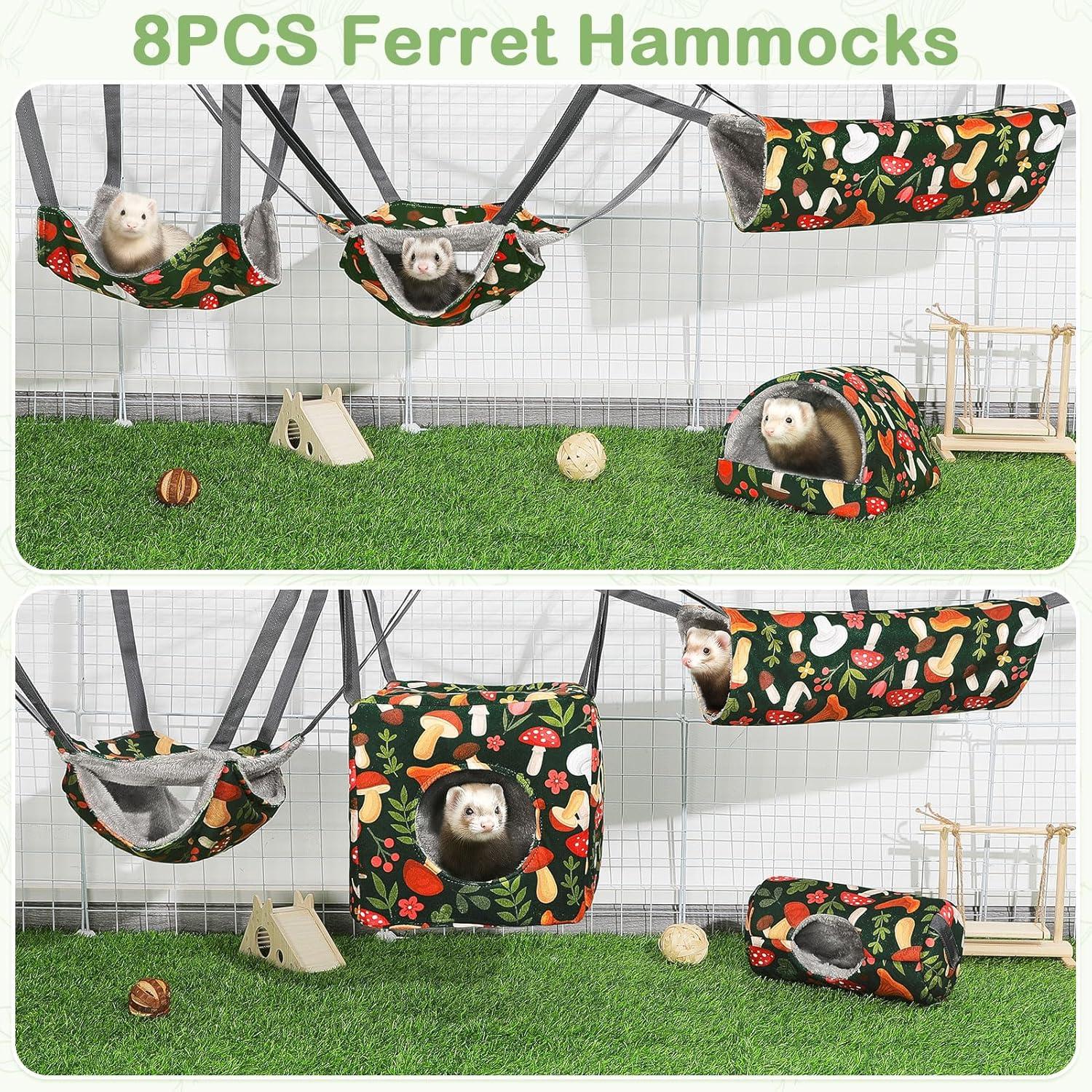 Hamaca para Hurones Hedgeink 8 Piezas Lavable 45x28cm