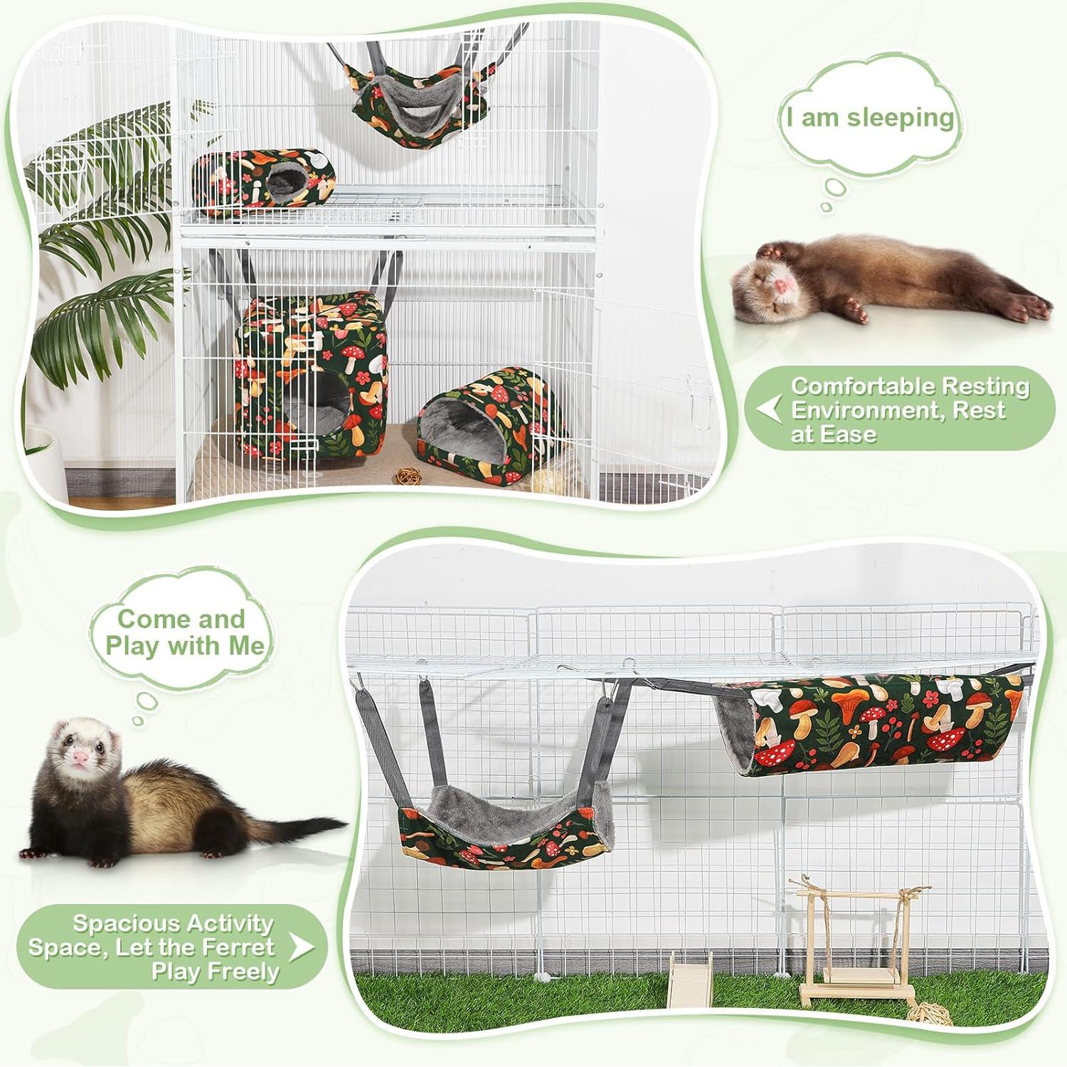 Hamaca para Hurones Hedgeink 8 Piezas Lavable 45x28cm