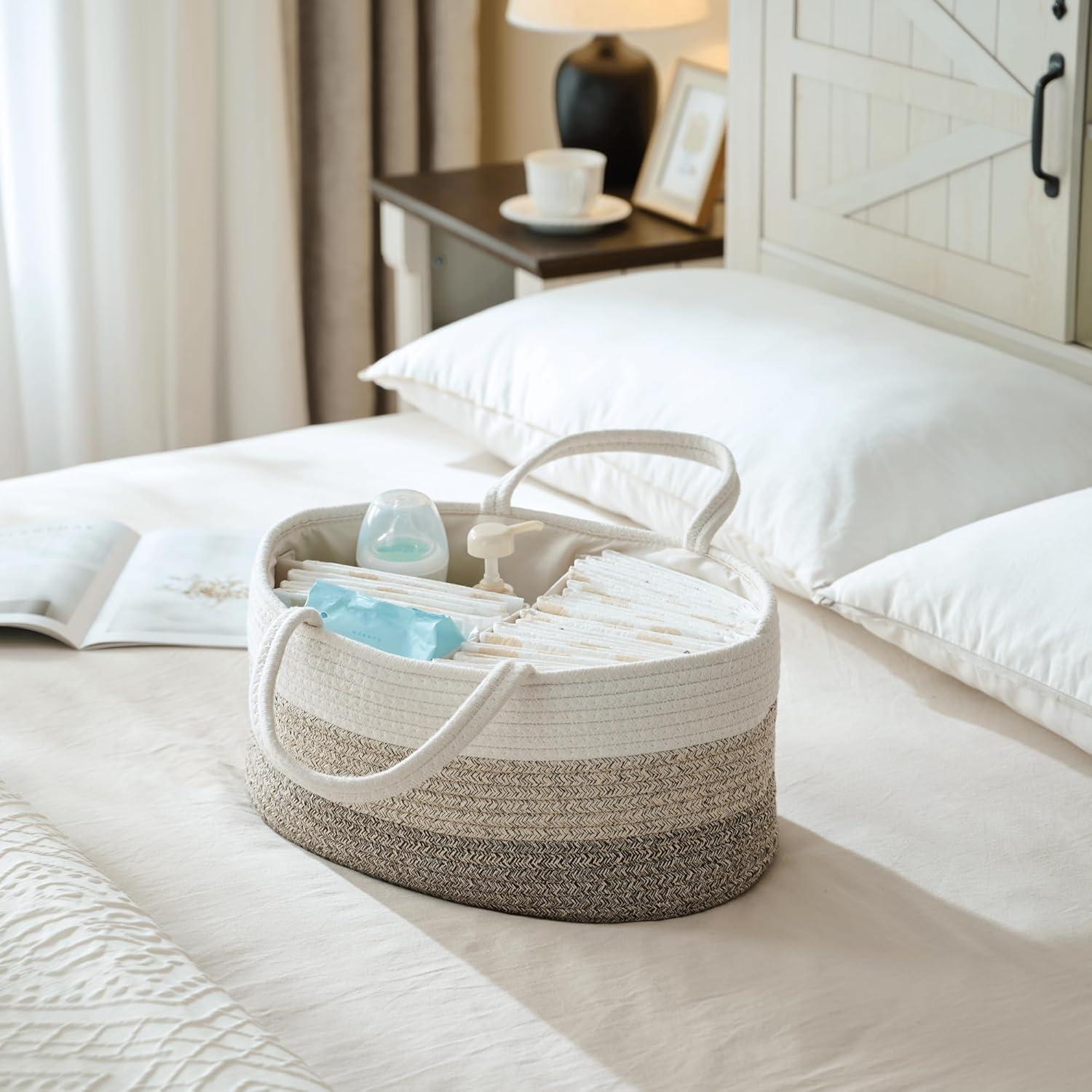 Organizador de Pañales Luxury Little Grande Algodón Marrón