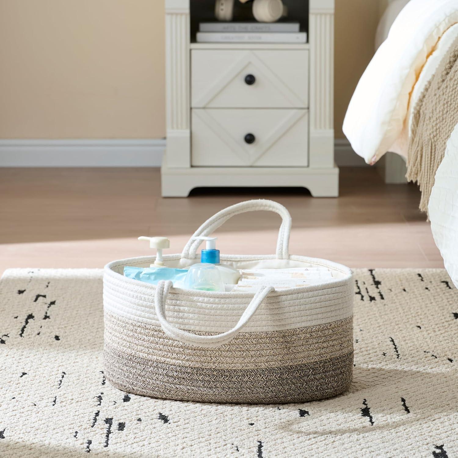 Organizador de Pañales Luxury Little Grande Algodón Marrón