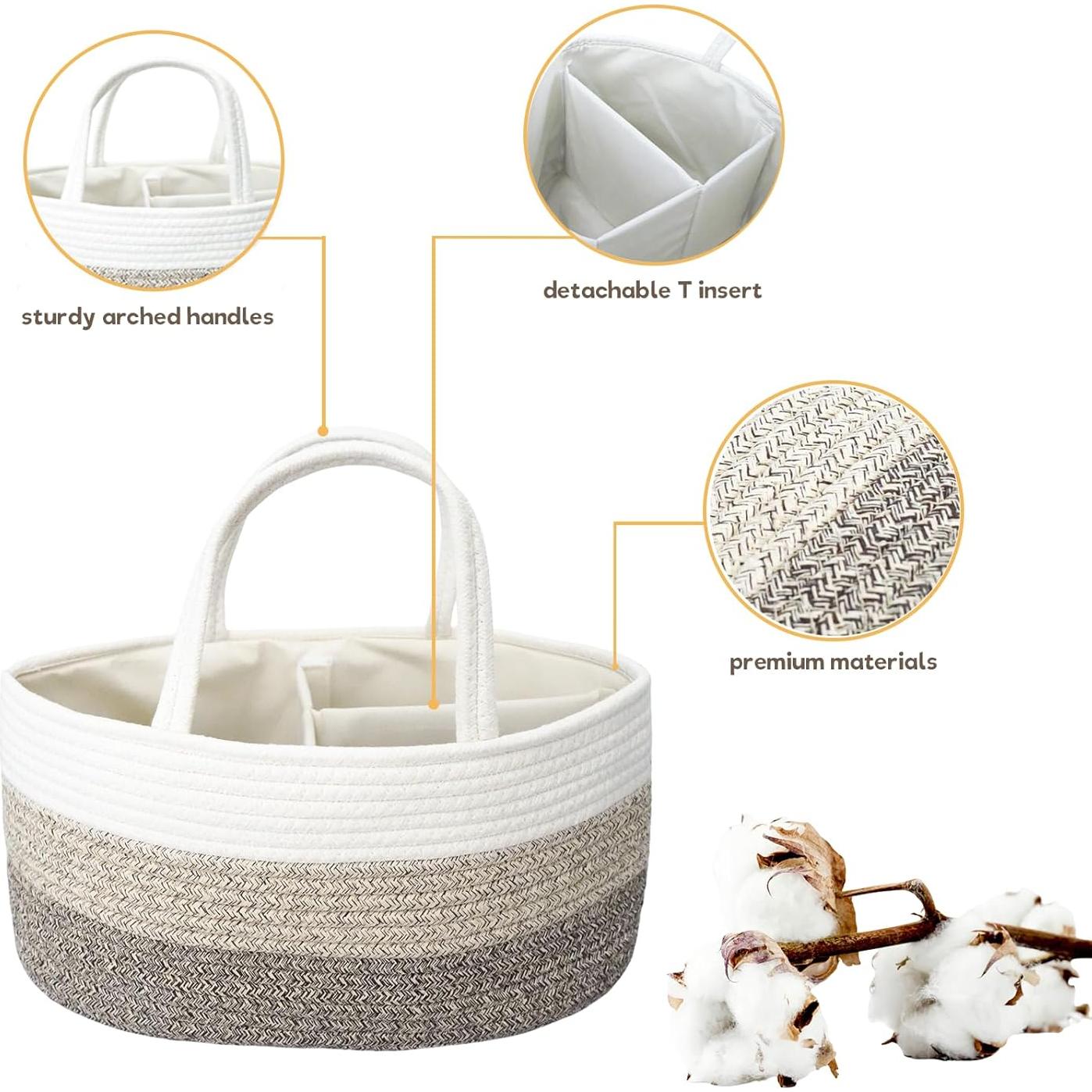 Organizador de Pañales Luxury Little Grande Algodón Marrón