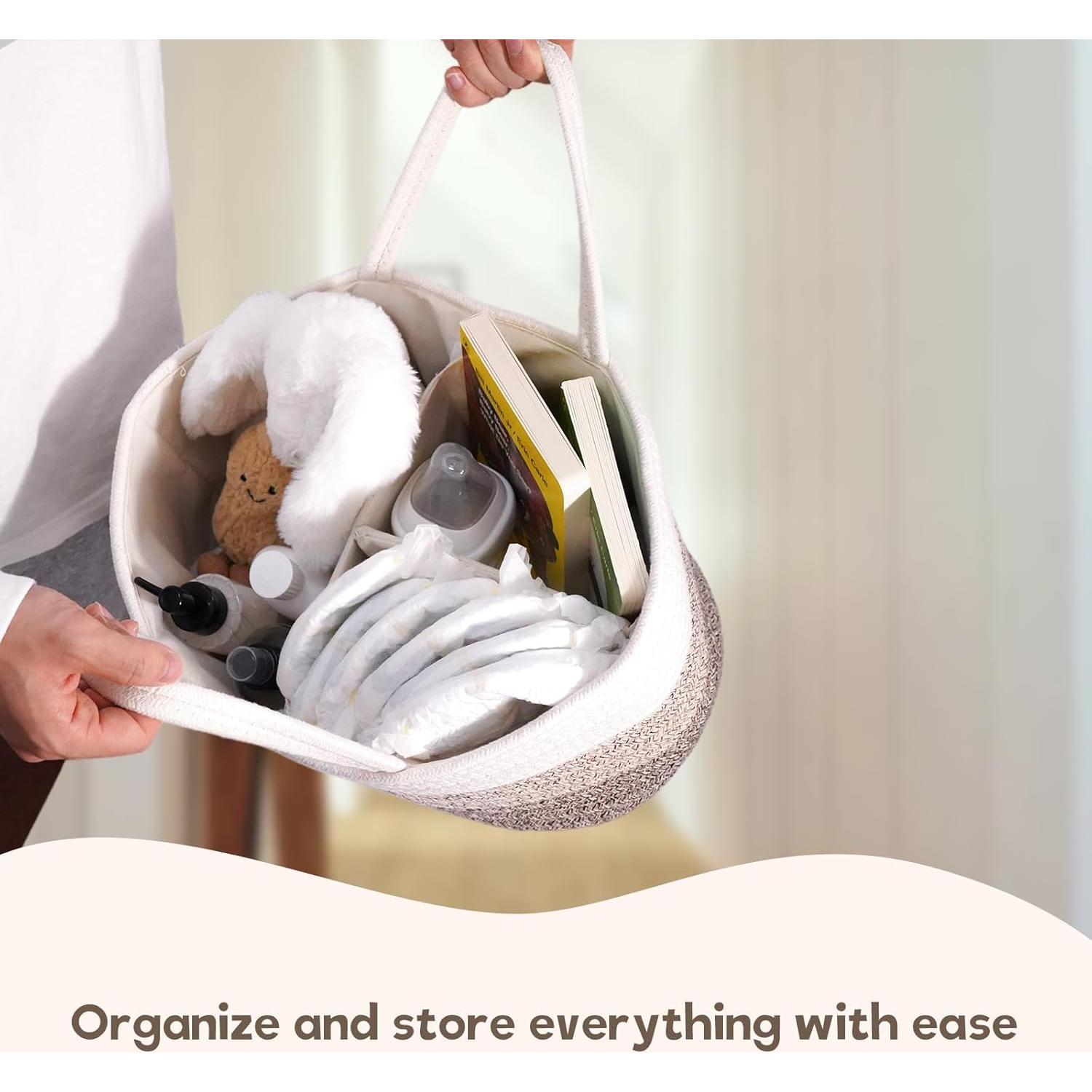 Organizador de Pañales Luxury Little Grande Algodón Marrón