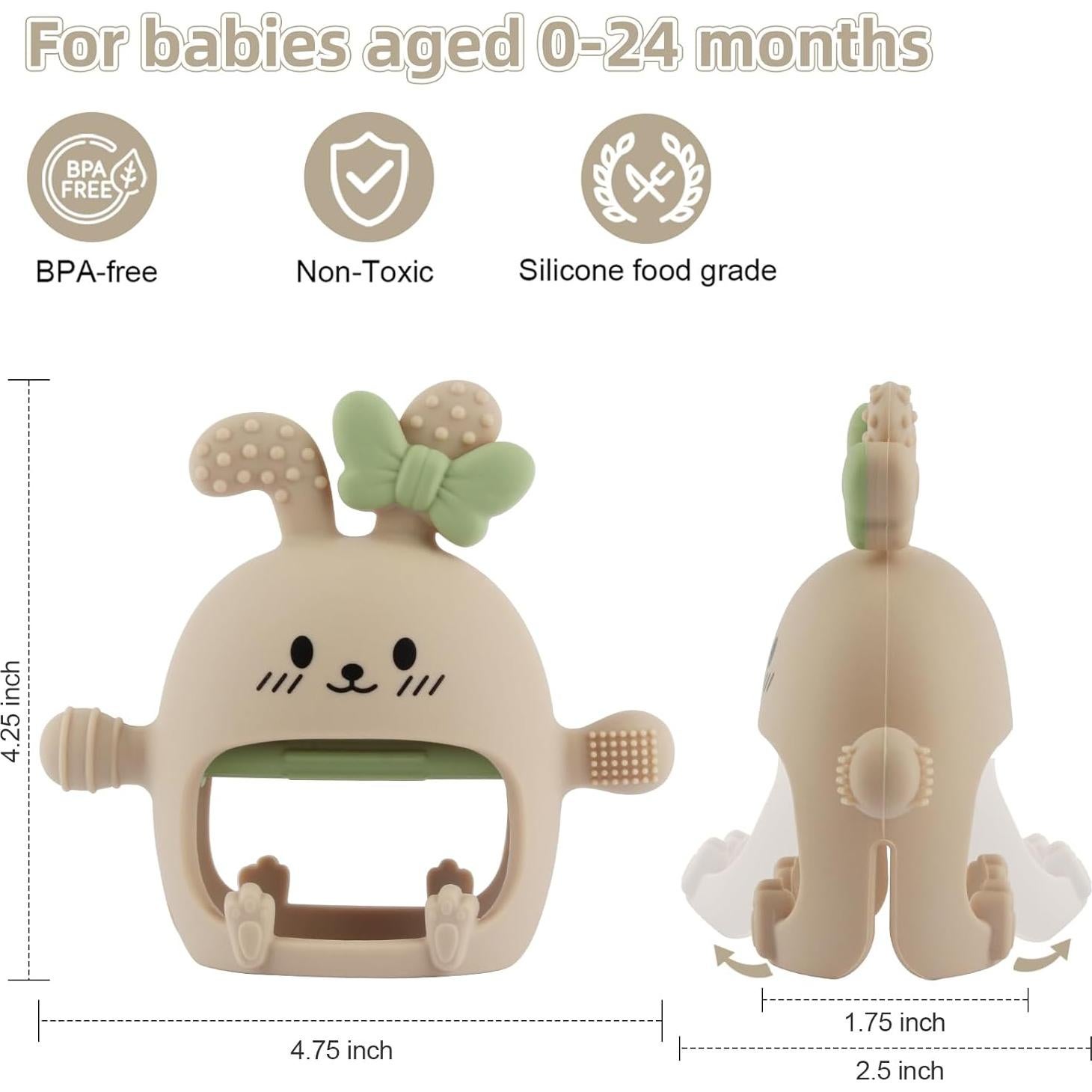 Mordedor de Silicona Chuya Bunny para Bebés 0-24 Meses