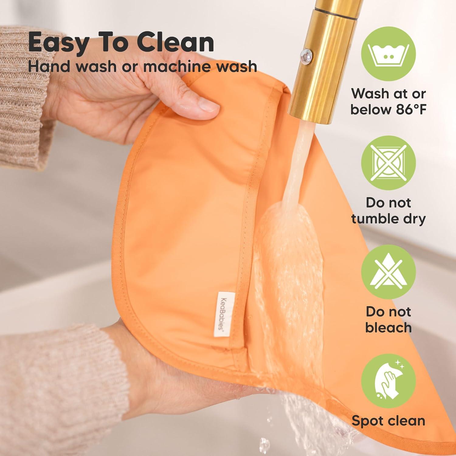 Paquete de 3 Baberos Impermeables KeaBabies para Bebés