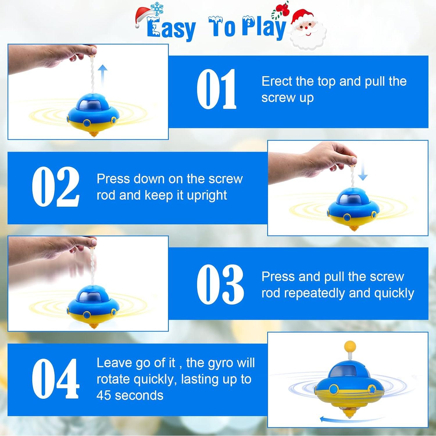 Trompo Iluminado DPTOYZ 13.7x15 cm Juguete Educativo