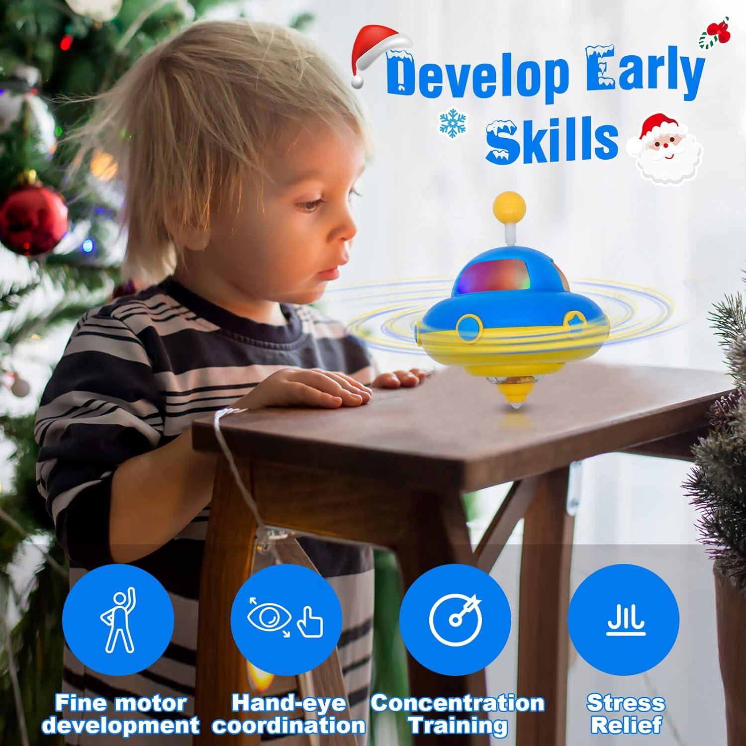 Trompo Iluminado DPTOYZ 13.7x15 cm Juguete Educativo