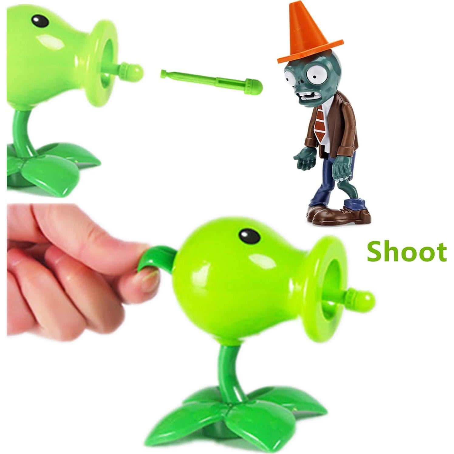 Juguetes de Plantas y Zombies JHESAO 2 Figuras de Acción