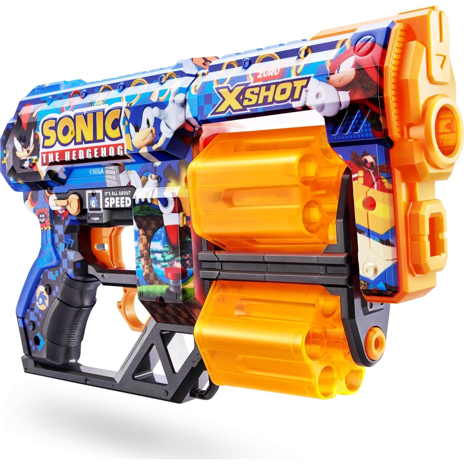 X-Shot Skins Dread Blaster ZURU Sonic 12 Dardos 27m