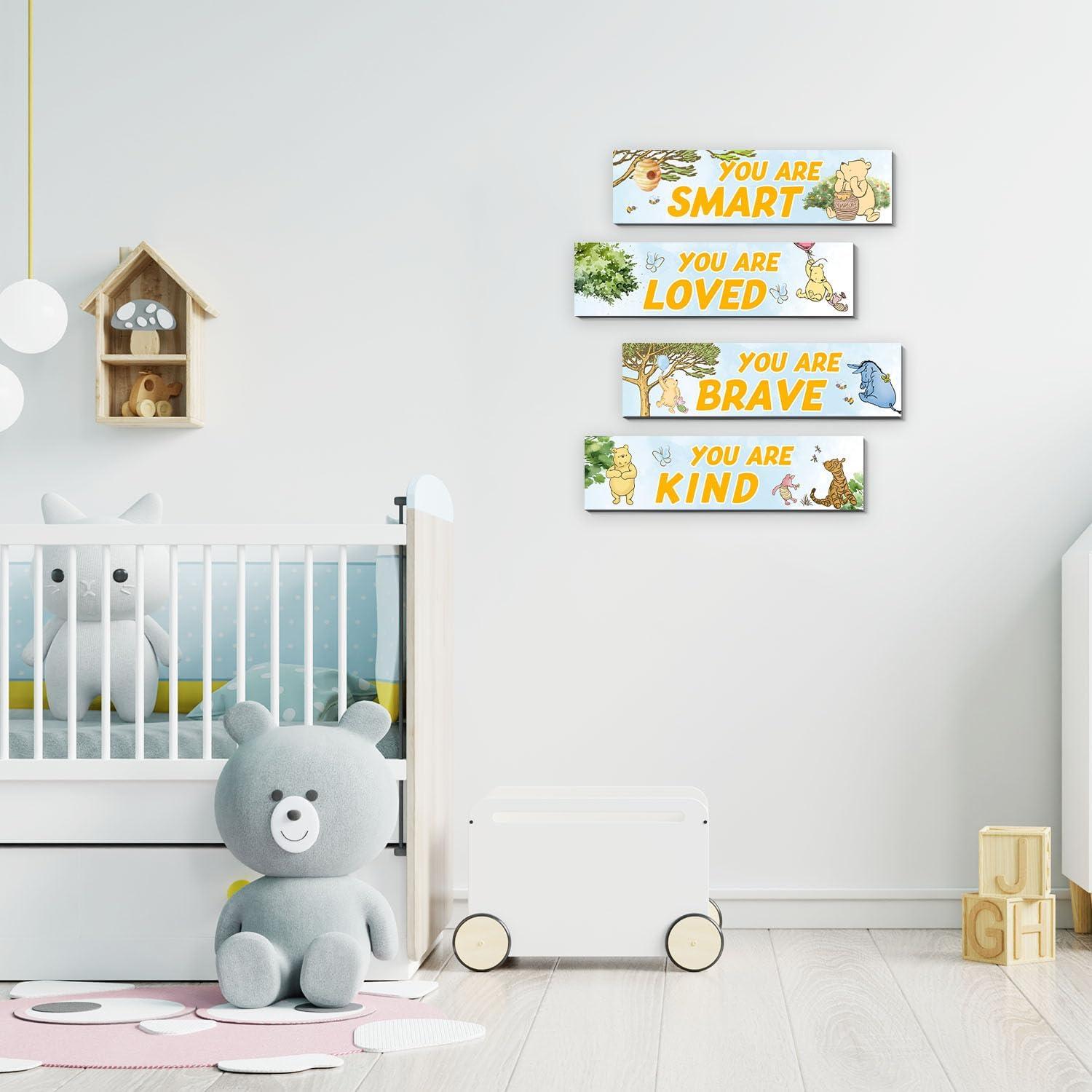 Juego de 4 Decoraciones de Pared Winnie The Pooh - BirtDerr