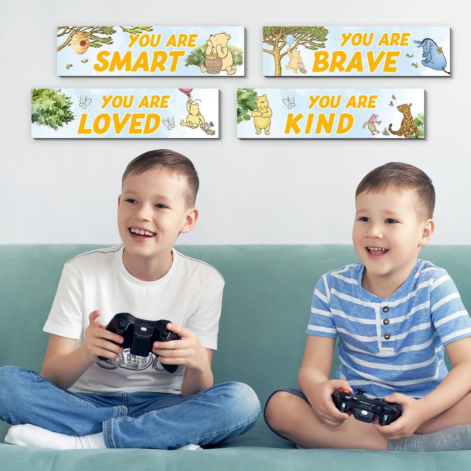 Juego de 4 Decoraciones de Pared Winnie The Pooh - BirtDerr