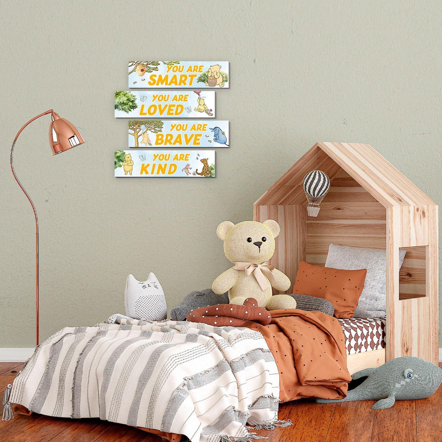 Juego de 4 Decoraciones de Pared Winnie The Pooh - BirtDerr