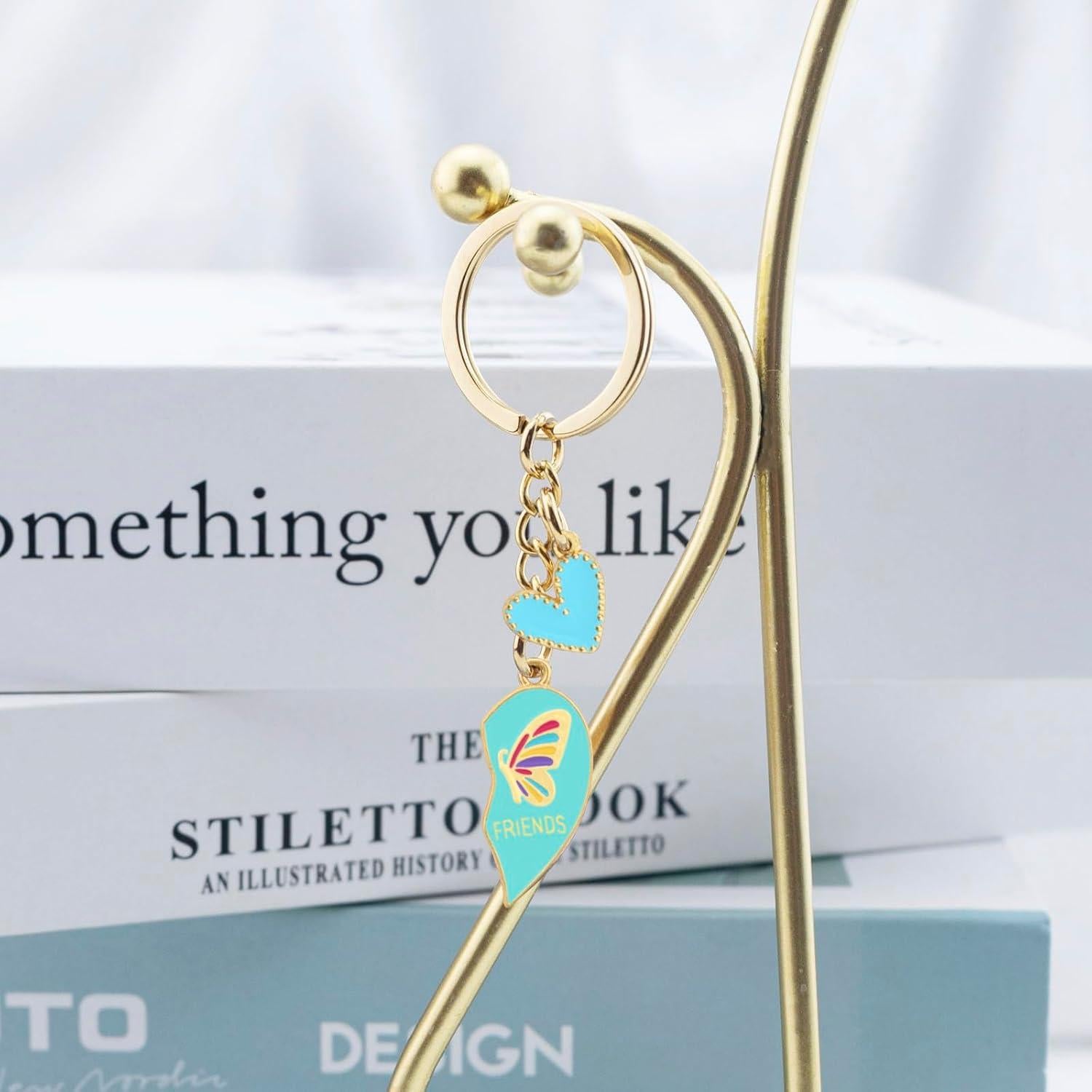 Llaveros de Amistad OEHEDOU para Mejores Amigos - 2 Piezas