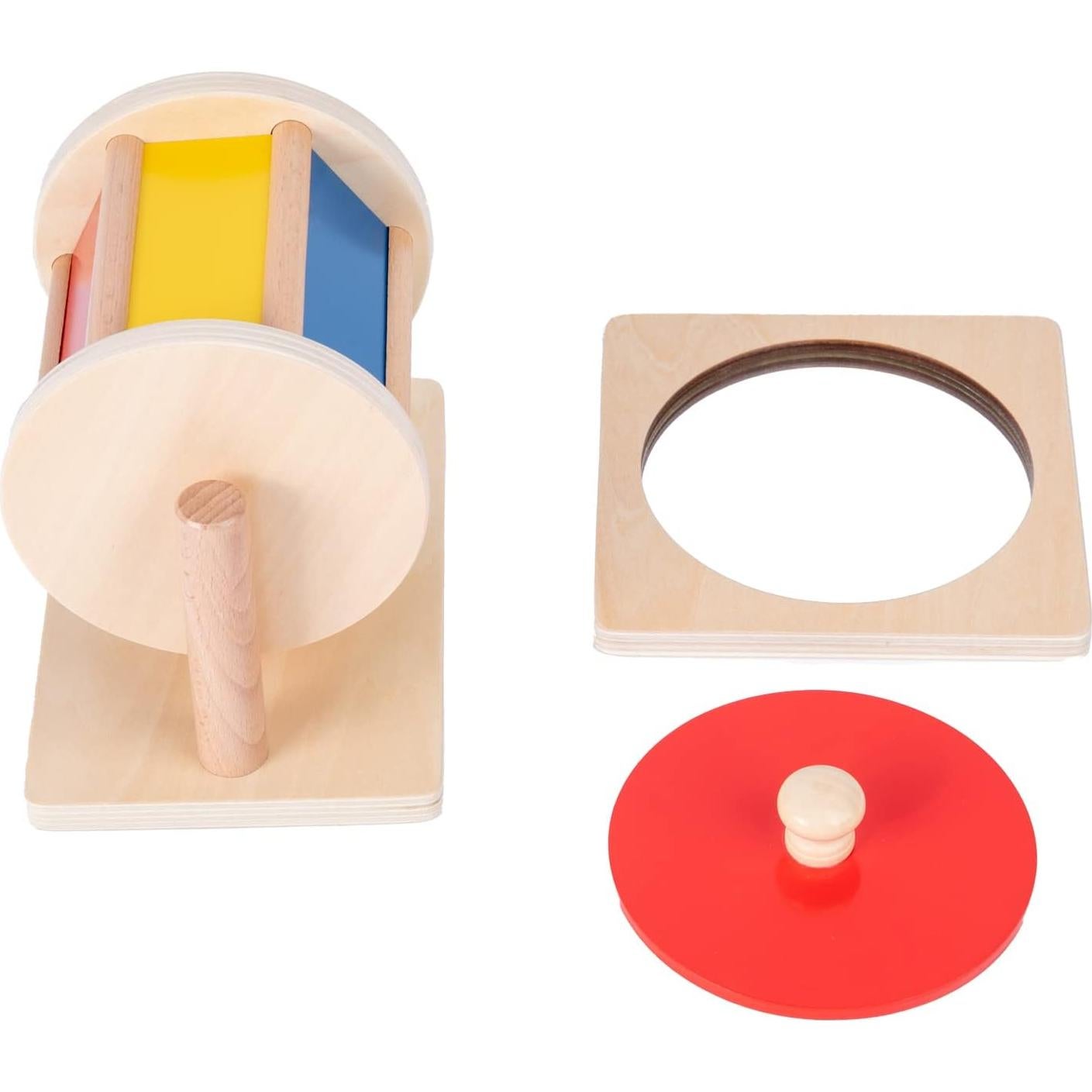 Kit de Juguetes Montessori 2 - Espejo, Rompecabezas y Tambor